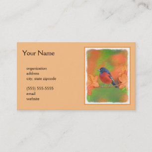 Orchard Oriole Songbird Painting Original Bird Art Business Card