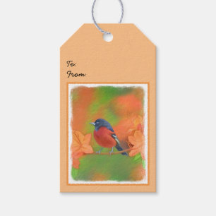 Orchard Oriole Songbird Painting Original Bird Art Gift Tags