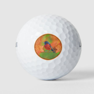 Orchard Oriole Songbird Painting Original Bird Art Golf Balls