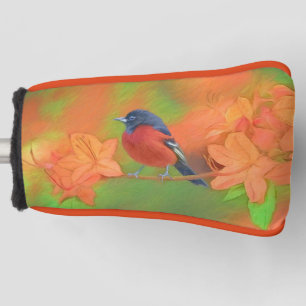 Orchard Oriole Songbird Painting Original Bird Art Golf Head Cover