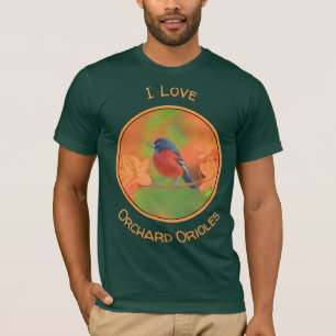 Orchard Oriole Songbird Painting Original Bird Art T-Shirt