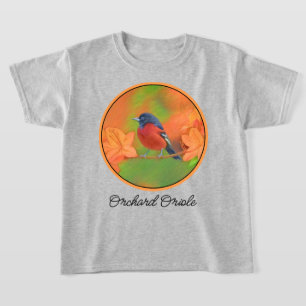 Orchard Oriole Songbird Painting Original Bird Art T-Shirt