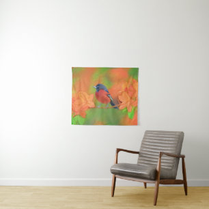 Orchard Oriole Songbird Painting Original Bird Art Tapestry