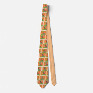 Orchard Oriole Songbird Painting Original Bird Art Tie