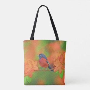 Orchard Oriole Songbird Painting Original Bird Art Tote Bag