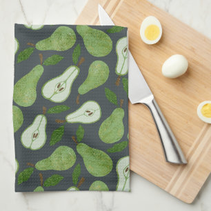 Orchard Pear fruit pattern Tea Towel