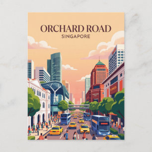 Orchard Road Singapore Postcard