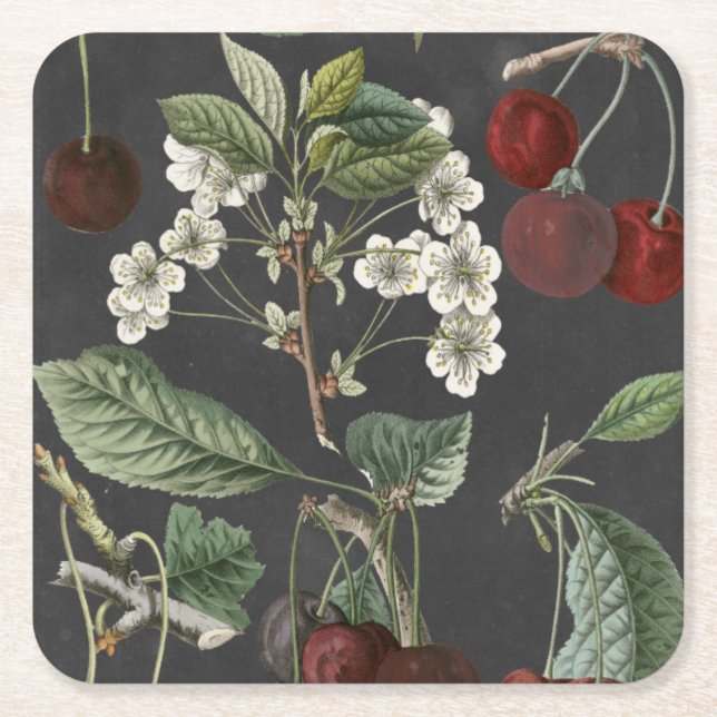 Orchard Varieties I Square Paper Coaster (Front)