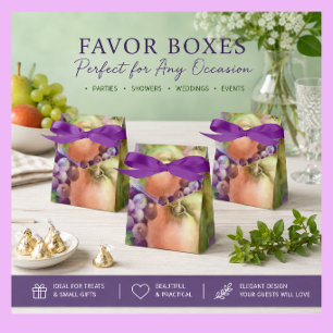 Orchard Watercolor Favor Boxes Farm Style