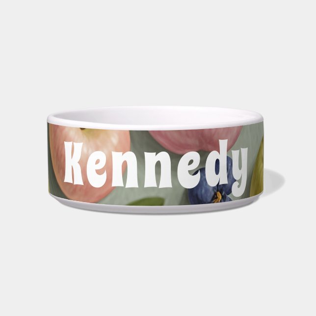 Orchard Whimsy: Pastel Fruit Bowl (Front)