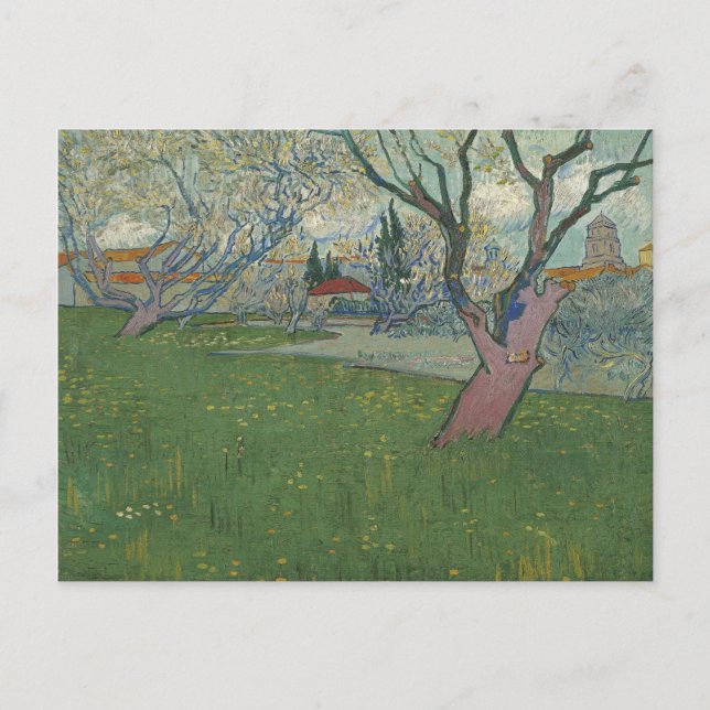 Orchards in Blossom View of Arles by Van Gogh Postcard (Front)