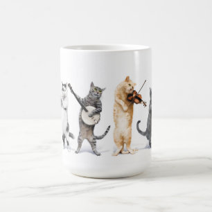 Orchestra cat coffee cup