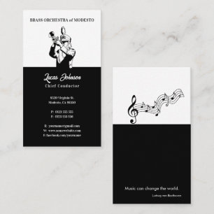 Orchestra Chief Conductor Business Card