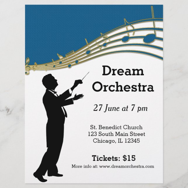 Orchestra concert flyer (Front)