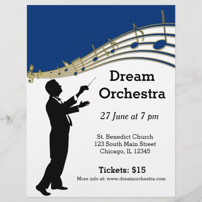 Orchestra concert flyer (Front)