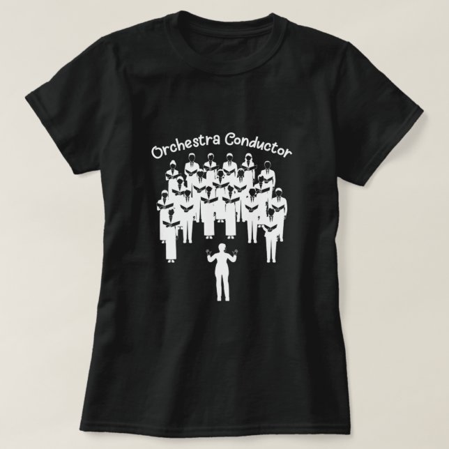 Orchestra Conductor Classical Music Orchestra Gift T-Shirt (Design Front)