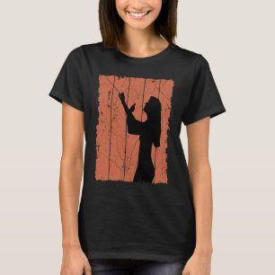 Orchestra Conductor Women Vintage Choir Director B T-Shirt