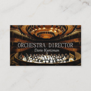 Orchestra Director Music Instructor Lessons Business Card