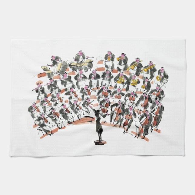 Orchestra Kitchen Towels (Horizontal)