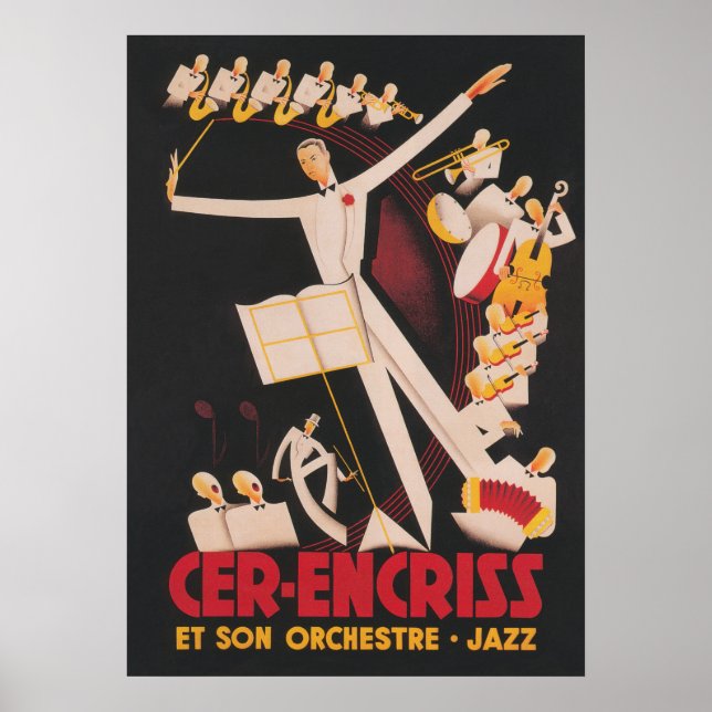 Orchestra Music Vintage Poster (Front)