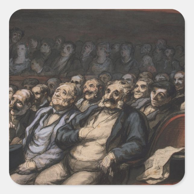 Orchestra Seat, c.1856 Square Sticker (Front)
