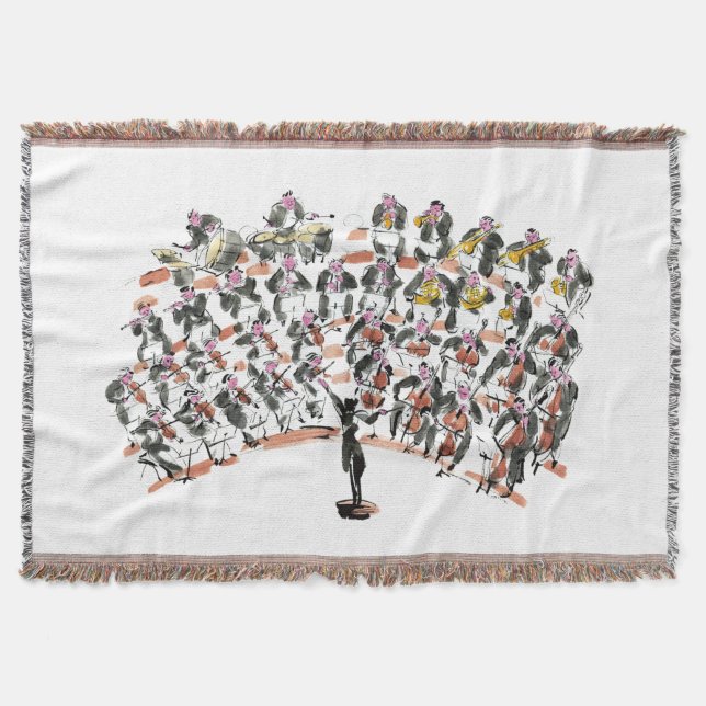 Orchestra Throw Blanket (Front)