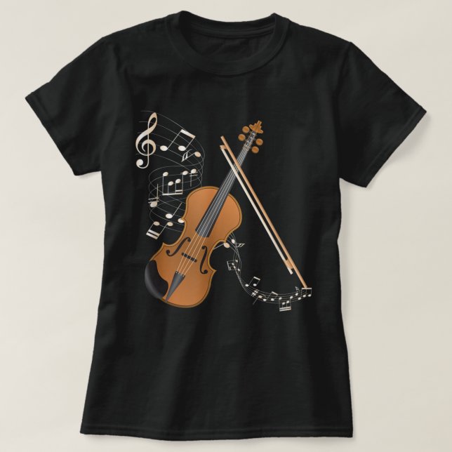 Orchestra Violin Player Gift Musical Instrument Vi T-Shirt (Design Front)
