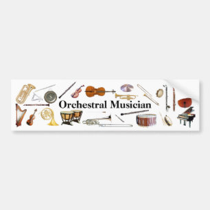 Orchestral Musician Bumper Sticker
