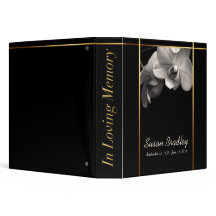 Orchid 1 Memorial Remembrance Books - Personalised