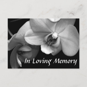 Orchid 2 Floral Photography Celebration of Life Invitation