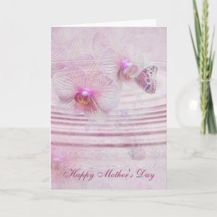 Orchid and Butterfly Card