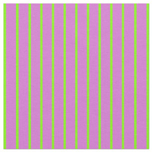 Orchid and Chartreuse Coloured Stripes Fabric