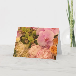 Orchid and Peony blank card