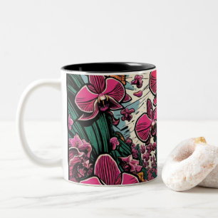 Orchid Art Design Mug