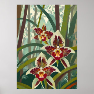 Orchid Art V16 Poster