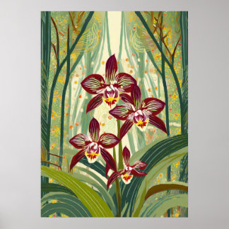 Orchid Art V36 Poster