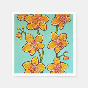 Orchid Azure Paper Napkins