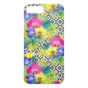 Orchid Begonia And Palm Leaves iPhone 8 Plus/7 Plus Case