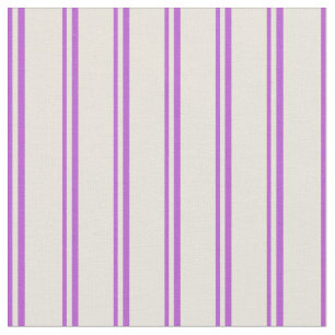 Orchid & Beige Lines/Stripes Pattern Fabric