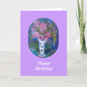 Orchid Birthday Card