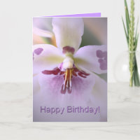 Orchid birthday card