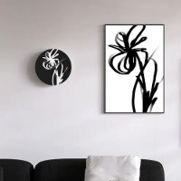 Orchid Blanc: Abstract White & Black