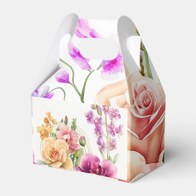 Orchid Blast Favor Box (Front Side)