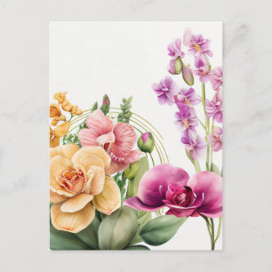 Orchid Blast Plates Postcard