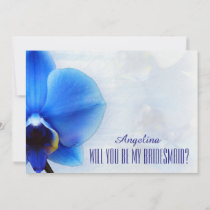 Orchid Blue Will you be my bridesmaid? Invitation