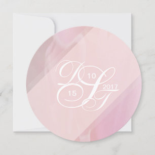 Orchid Blush Round Invitations