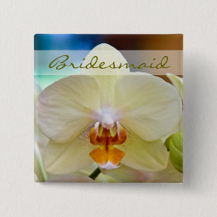 Orchid • Bridesmaid Wedding Button