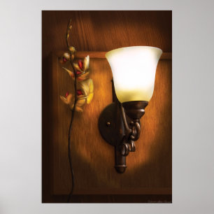 Orchid - By a near by lamp Poster