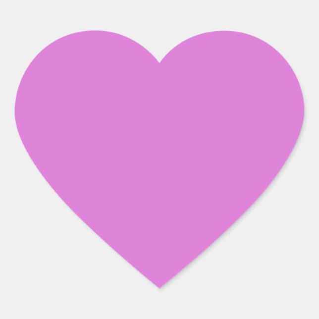 Orchid Cool Colour Matching Heart Sticker (Front)