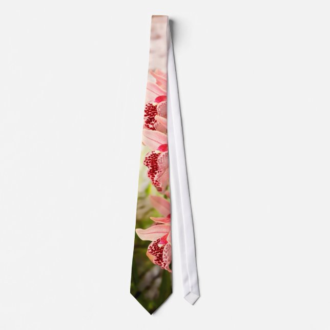 Orchid - Cymbidium - Vivien hainsworth x trinket Tie (Front)
